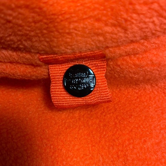 Harley Davidson Youth Jacket Full Zipper Fleece Quilted Lined Orange Sz L - Picture 6 of 13